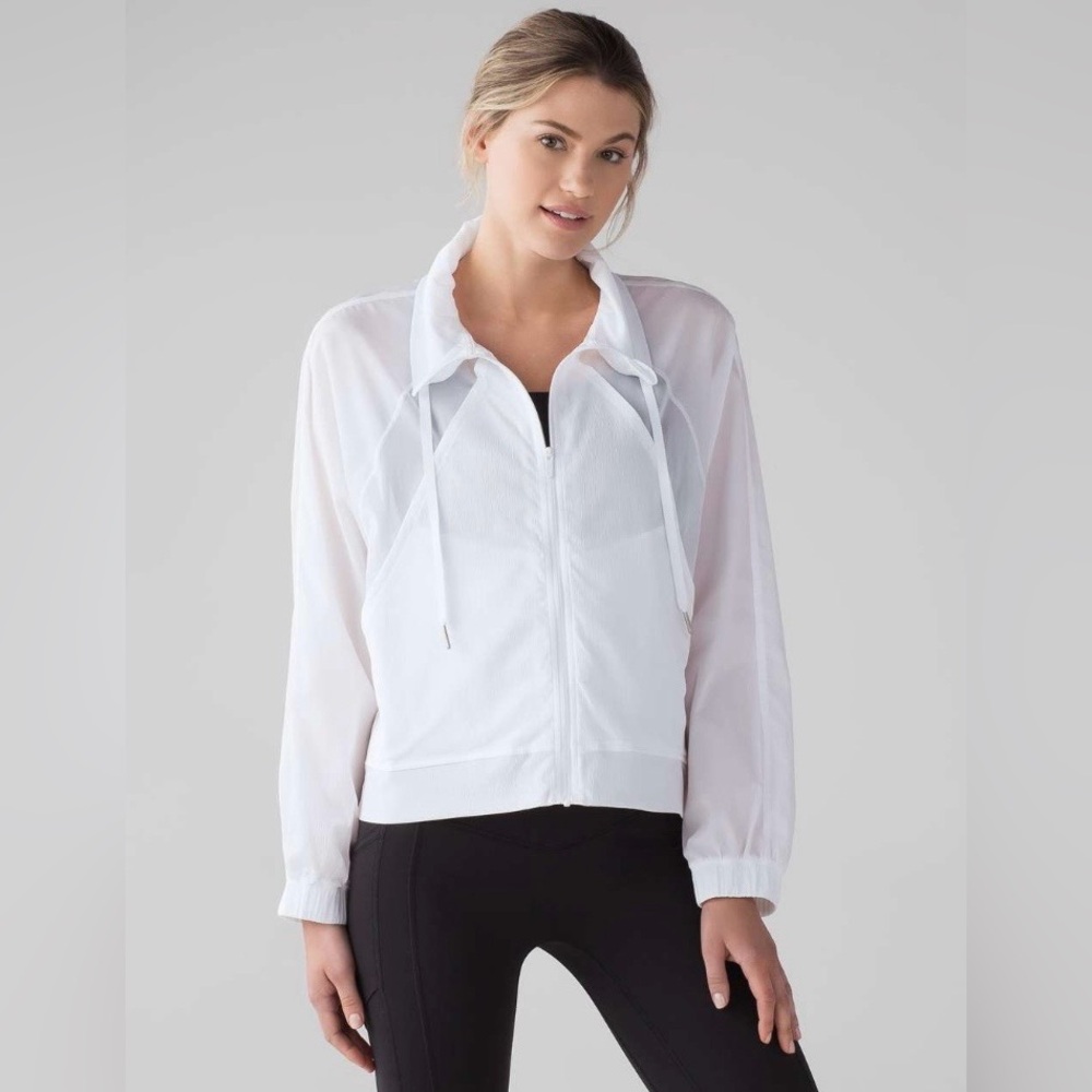 Lululemon | White Oversized In Depth Jacket Size 4